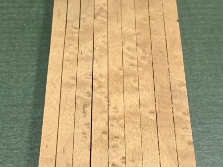 イタヤカエデ材  5×28×358 バラ3枚1組